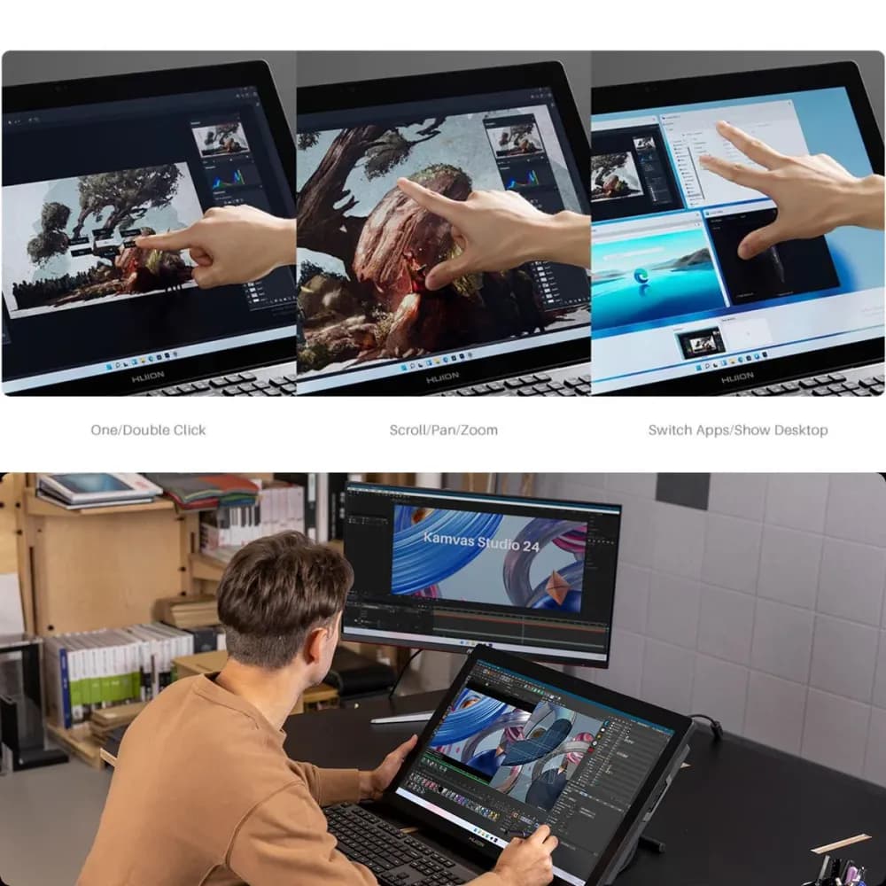 All-in-One PC Huion Kamvas Studio 24 - 23.8" 2.5K QHD Pen Computer with Intel Core i7, 32GB RAM, 1TB SSD, Nvidia GTX 1650, and Adjustable Stand for Professional Digital Art and Design - Image 13