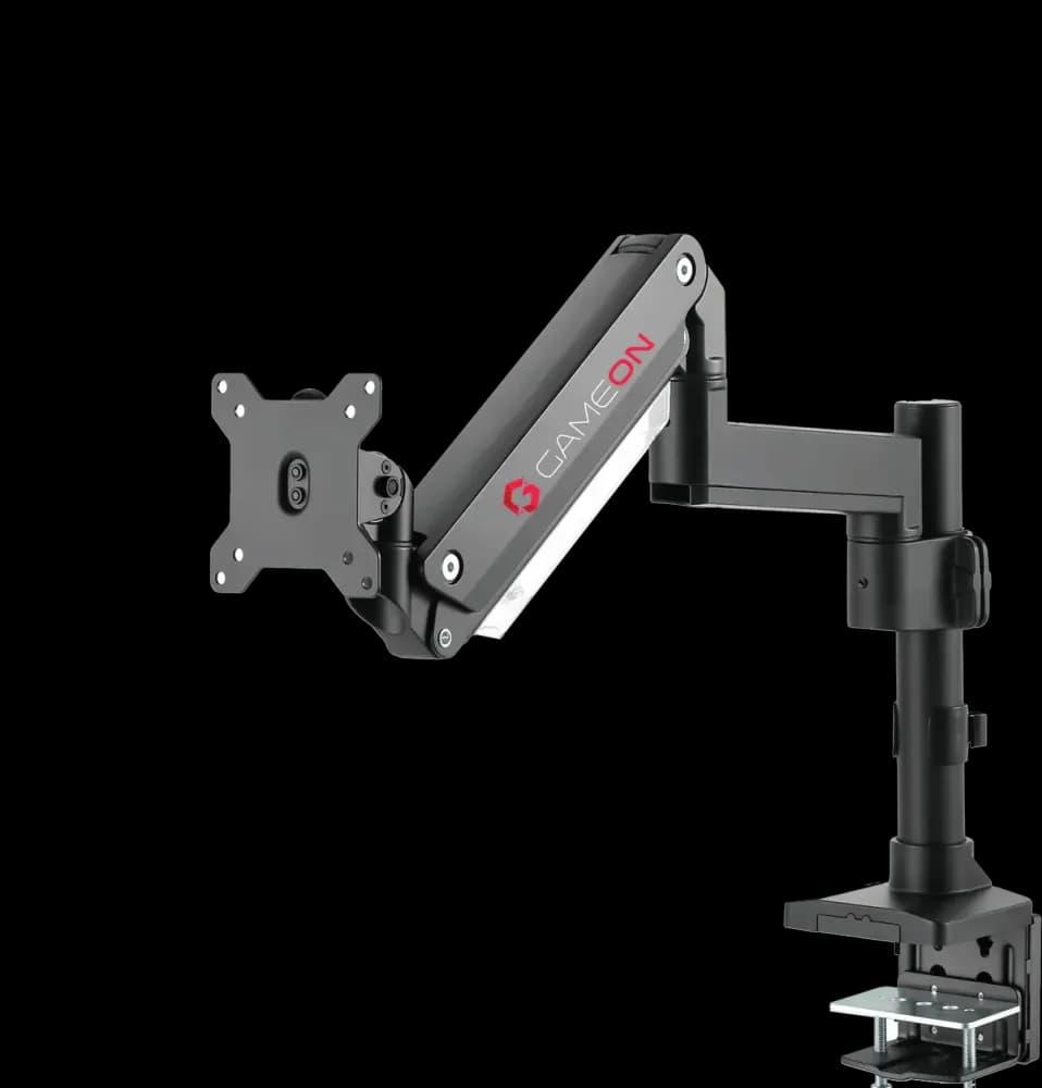 GAMEON GO-2083 Pole-Mounted Aluminum Heavy-Duty Spring-Assisted Single Monitor Arm - Image 2