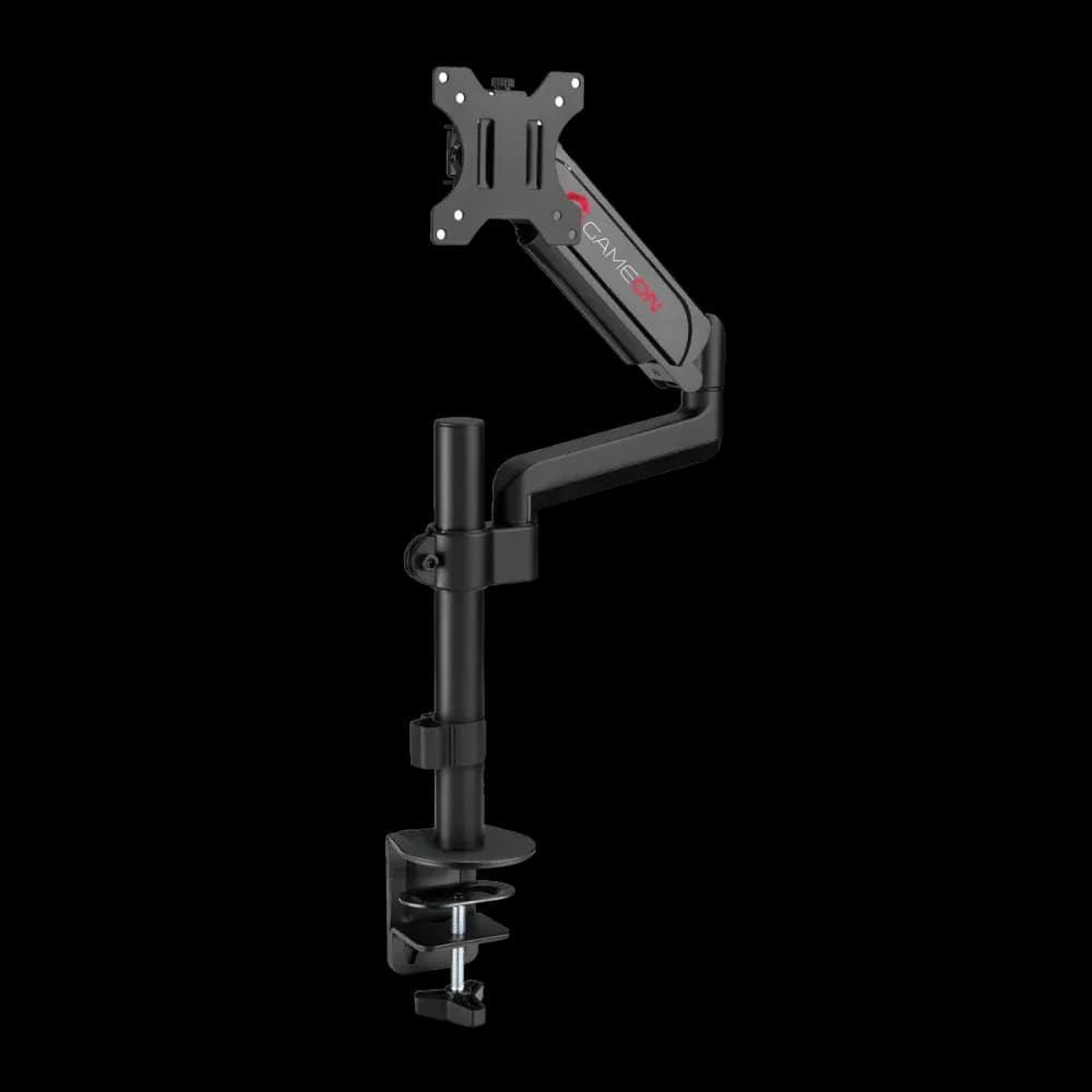 GAMEON GO-3363 Pole-Mounted Spring-Assisted Single Monitor Arm For Gaming And Office Use, 17" - 32", Arm Up To 9 KG - Image 4