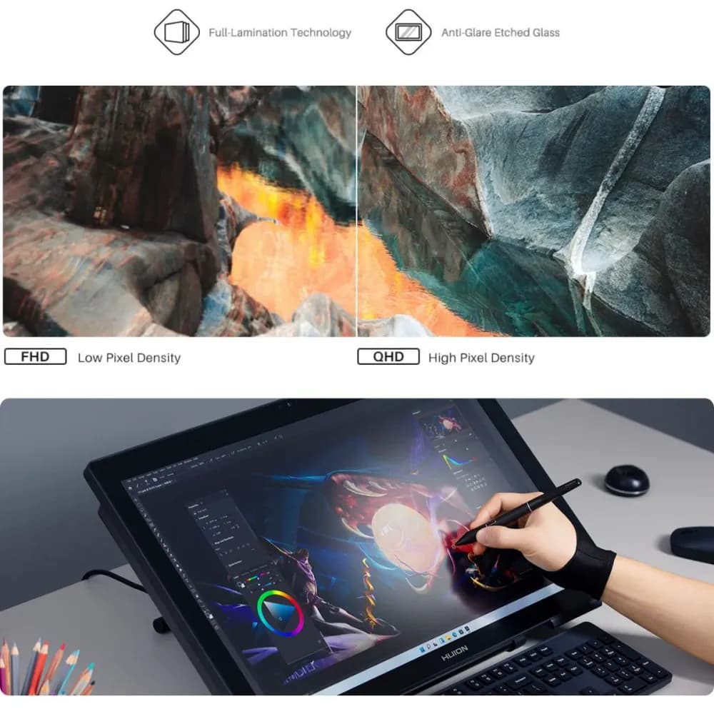 All-in-One PC Huion Kamvas Studio 24 - 23.8" 2.5K QHD Pen Computer with Intel Core i7, 32GB RAM, 1TB SSD, Nvidia GTX 1650, and Adjustable Stand for Professional Digital Art and Design - Image 12