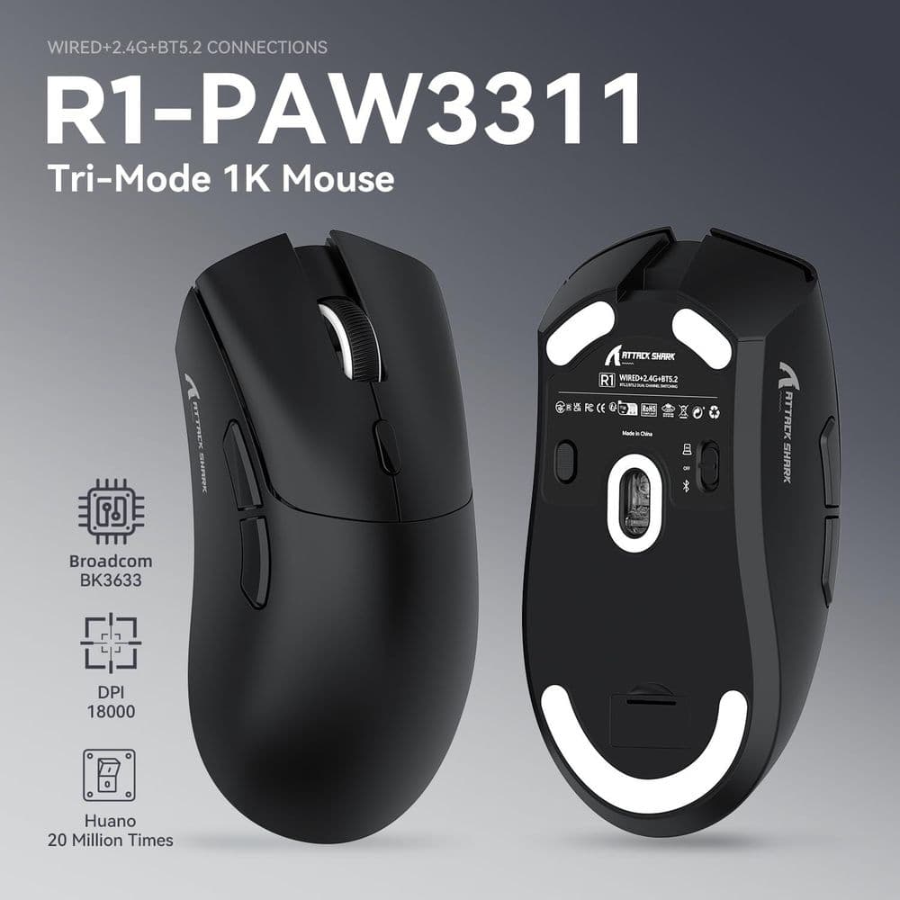 ATTACK SHARK R1 Wireless Mouse - Image 2