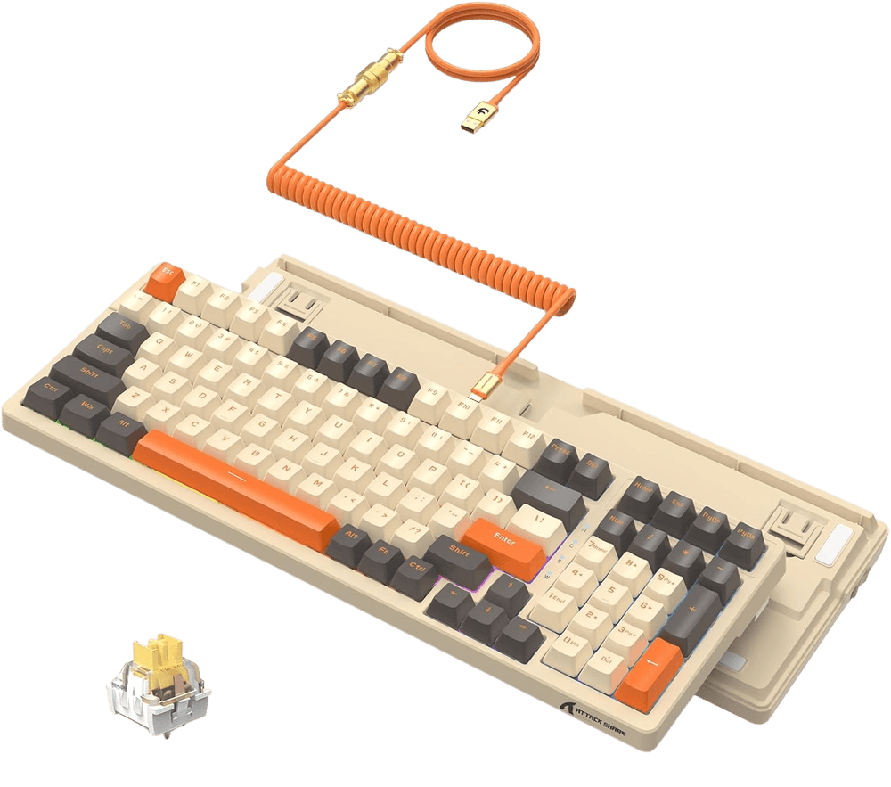 ATTACK SHARK K98 Wired Mechanical Keyboard - Image 1