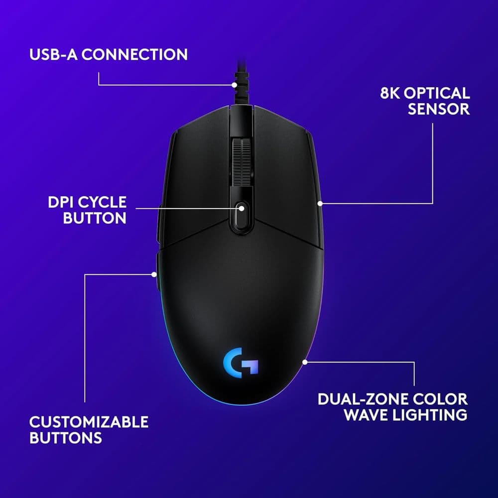 Logitech G203 Wired Gaming Mouse - Image 4