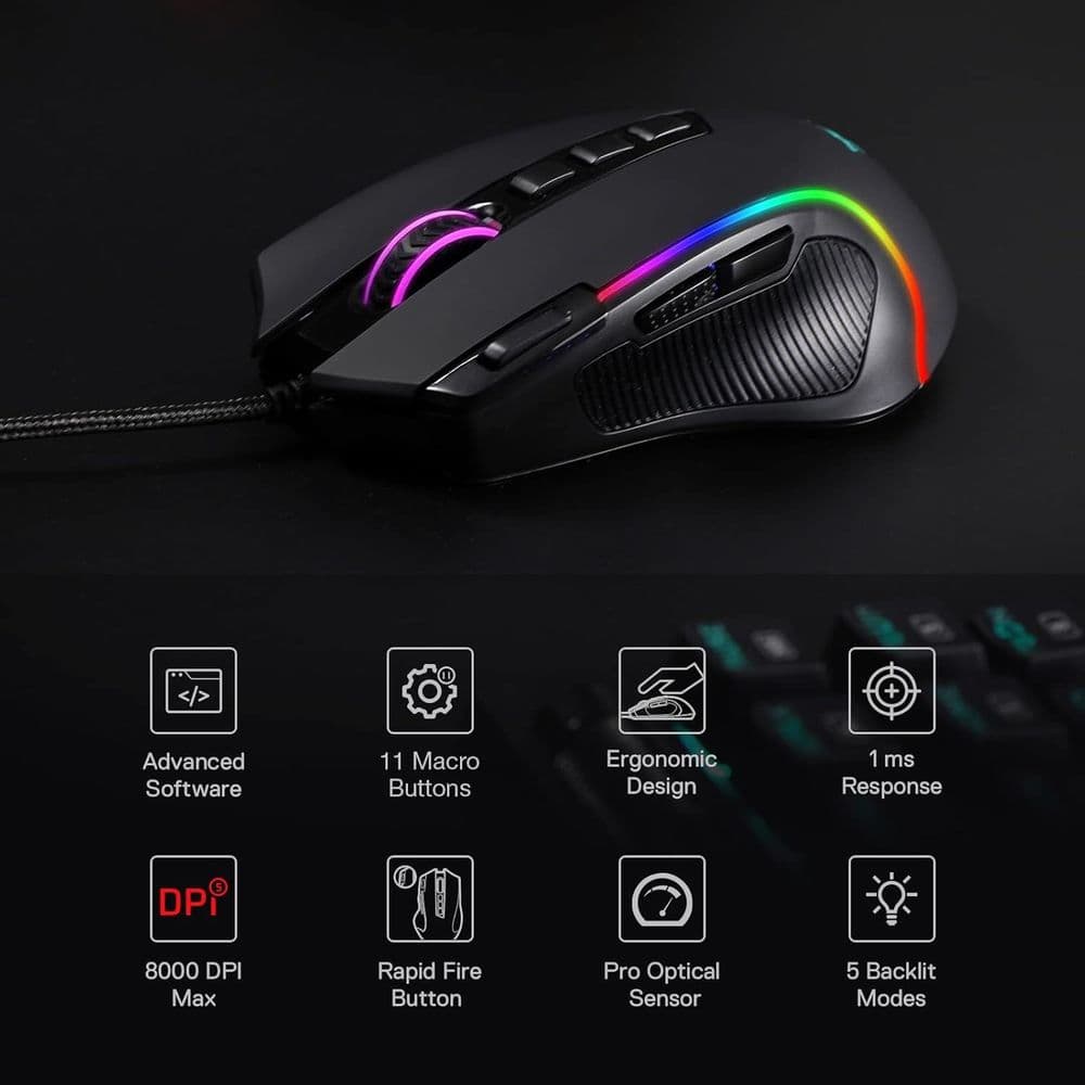 Redragon M612 Predator RGB Gaming Mouse - Image 3