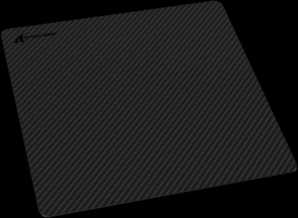 ATTACK SHARK CM04 XL 490*490mm eSport Carbon Fiber Gaming Mousepad - Eclipse Black - Image 1