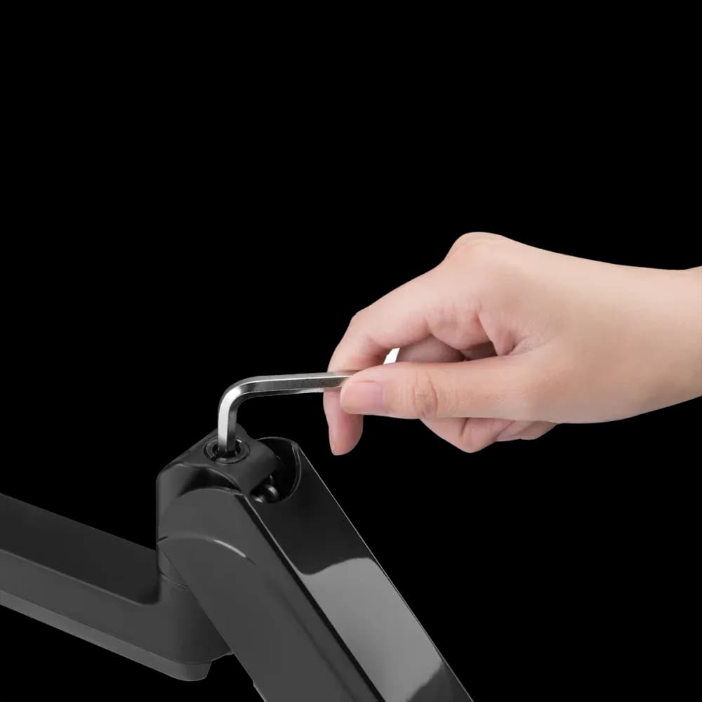 GAMEON GO-3363 Pole-Mounted Spring-Assisted Single Monitor Arm For Gaming And Office Use, 17" - 32", Arm Up To 9 KG - Image 5