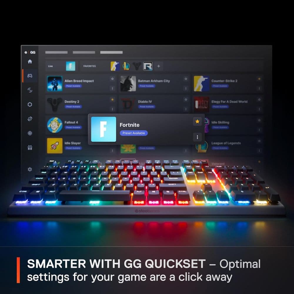 SteelSeries Apex Pro Gen 3 Full Size Mechanical Keyboard - Image 2