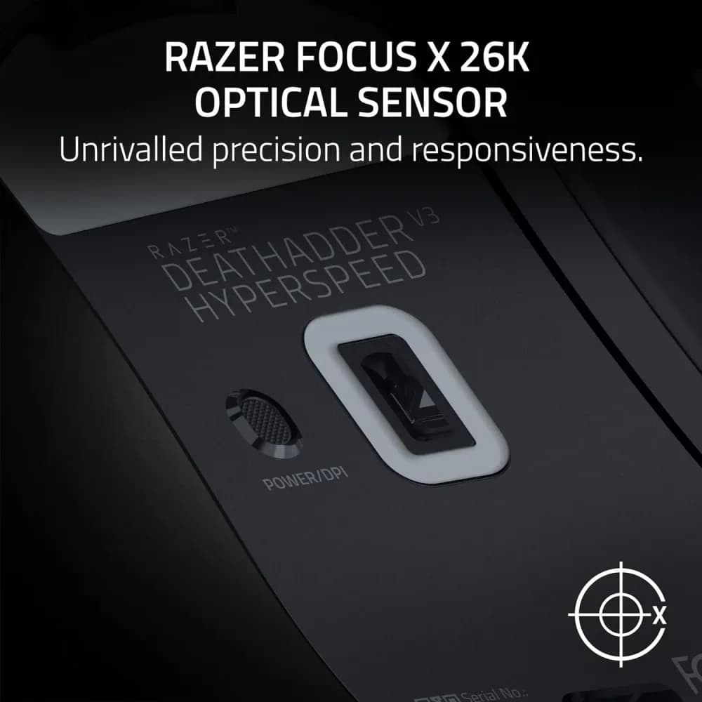 Razer DeathAdder V3 HyperSpeed Wireless Esports Gaming Mouse, 55 g Lightweight - Image 2