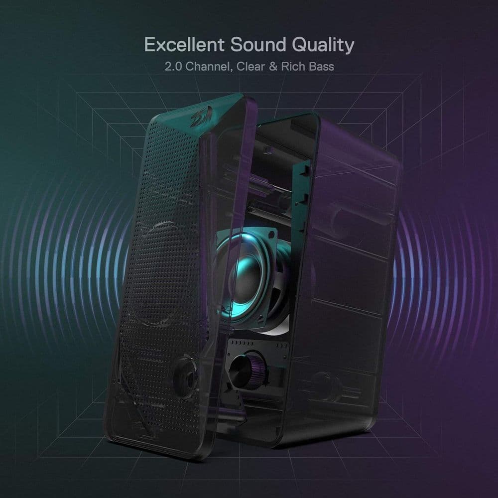 Redragon GS510 RGB Desktop Speakers - Image 6