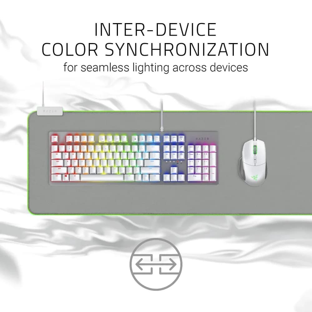 Razer Goliathus Extended Chroma - Soft Gaming Mouse Mat with Chroma - Mercury - FMRL Packaging - Image 3