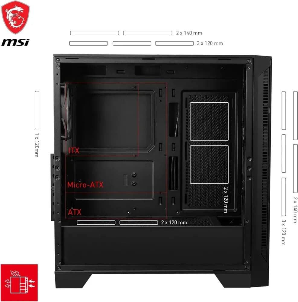 MSI MAG FORGE 320R AIRFLOW - PC case - Medium Tower - Image 4