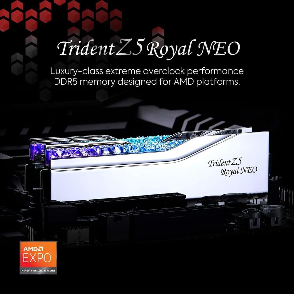 G.SKILL Trident Z5 Royal Neo Series DDR5 RAM (AMD EXPO) 32GB (2x16GB) 6000MT/s CL28 - Image 4