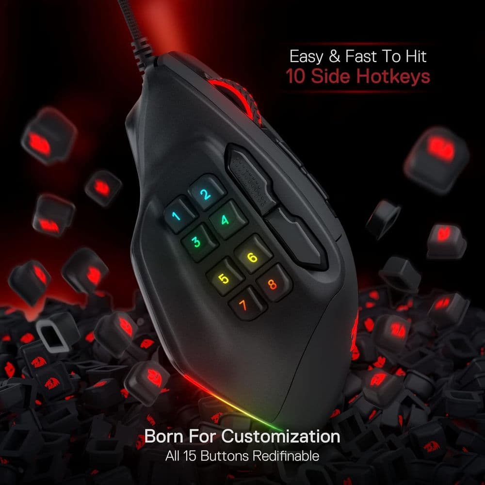 Redragon M811 Aatrox MMO Gaming Mouse - Image 5