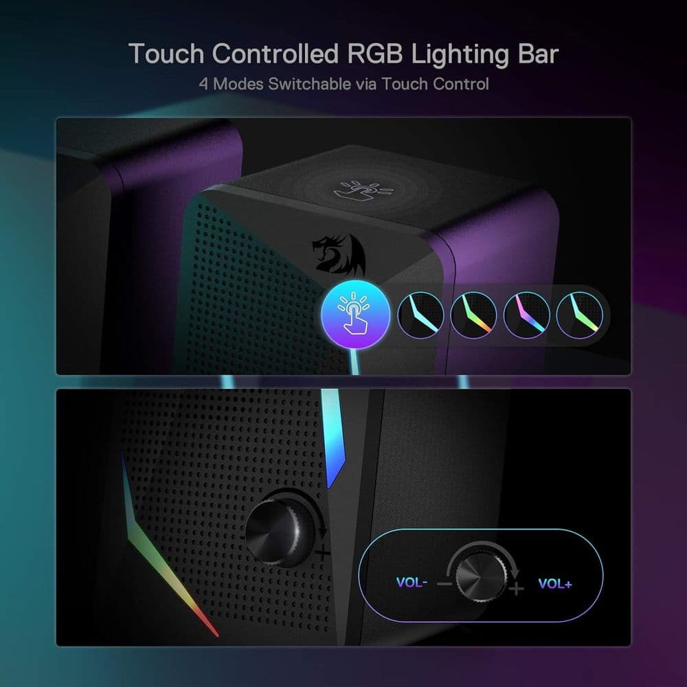 Redragon GS510 RGB Desktop Speakers - Image 2