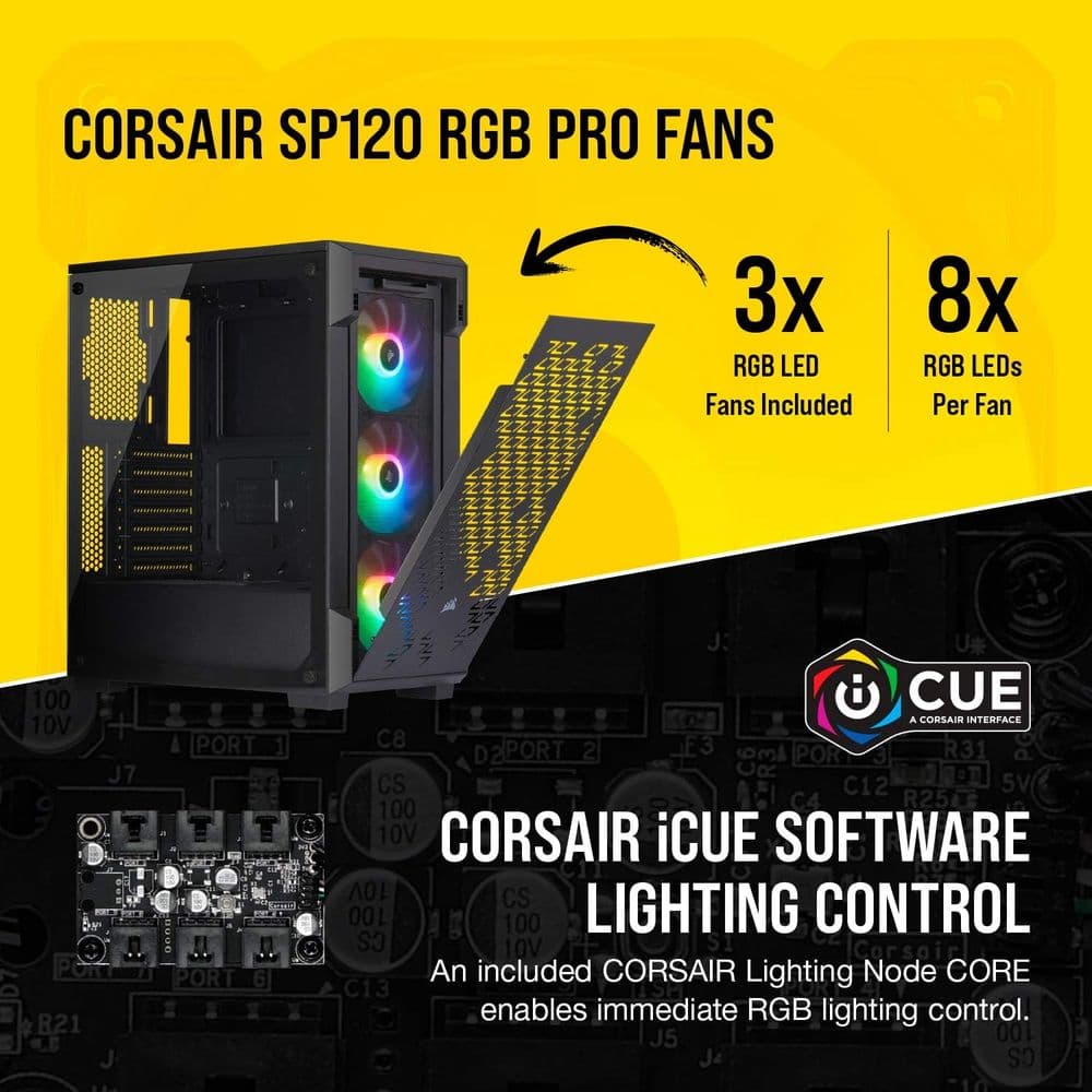 Case Corsair iCUE 220T RGB Airflow Mid-Tower Case - Image 2