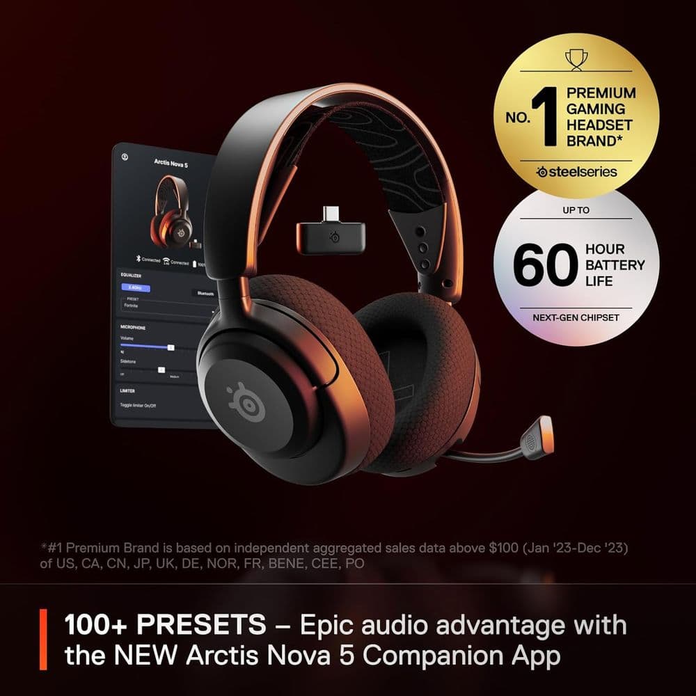 SteelSeries Arctis Nova 5 Wireless Multi-System Gaming Headset - Image 3