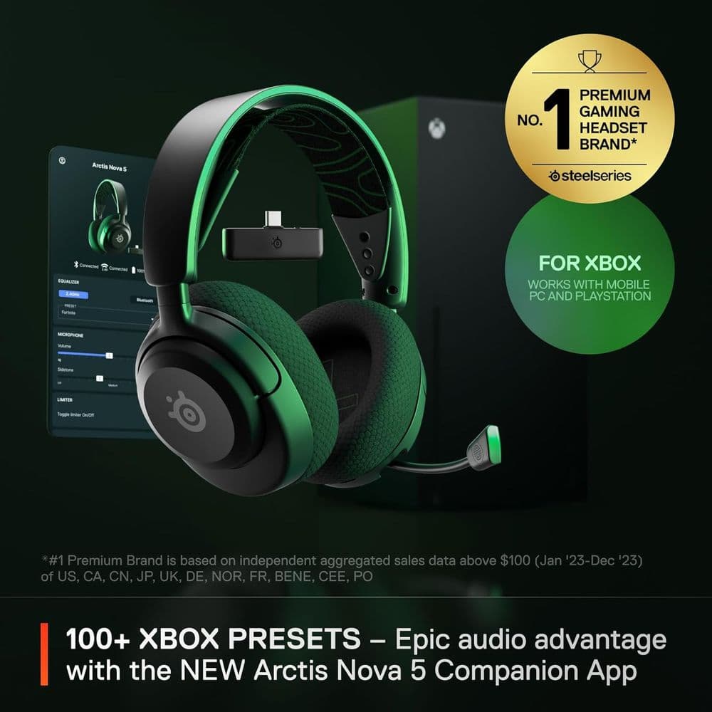 SteelSeries Arctis Nova 5X Wireless Multi-System Gaming Headset - Image 3