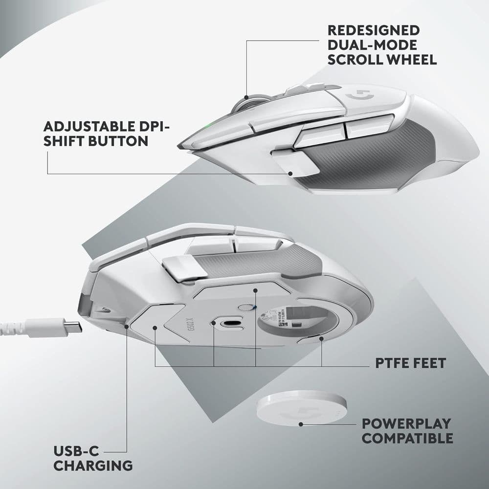  Logitech G502 X Lightspeed Wireless Gaming Mouse - Image 6