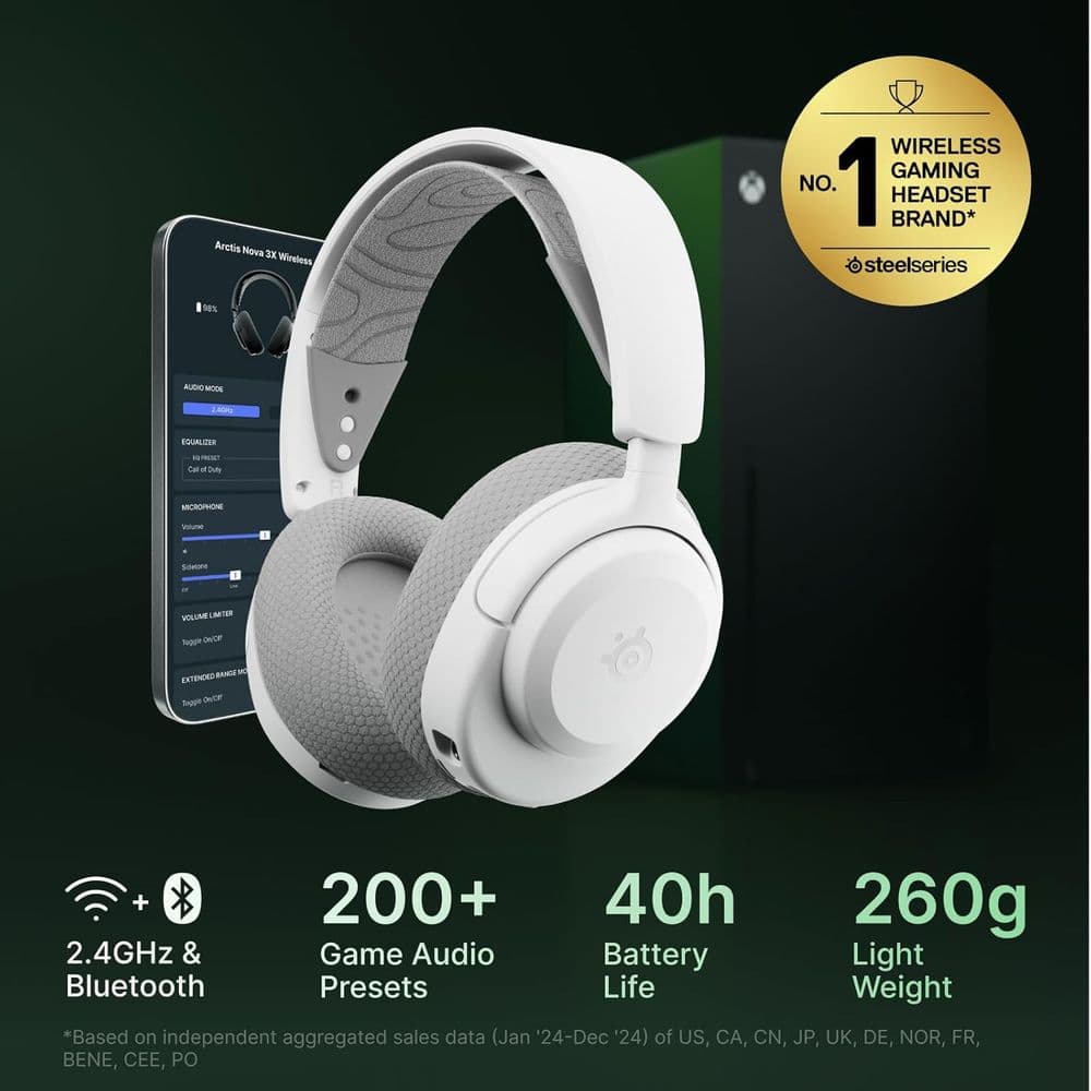 SteelSeries Arctis Nova 3X Wireless Multi-Platform Gaming Headset - Image 4