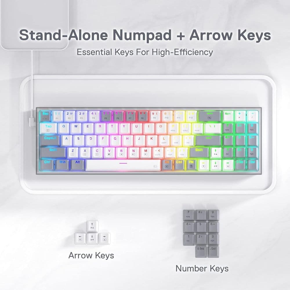 Redragon K628 Pollux 75% Wired RGB Gaming Keyboard - Image 6