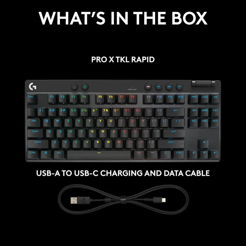 Logitech G PRO X TKL Rapid Tenkeyless Wired Gaming Keyboard - Image 2