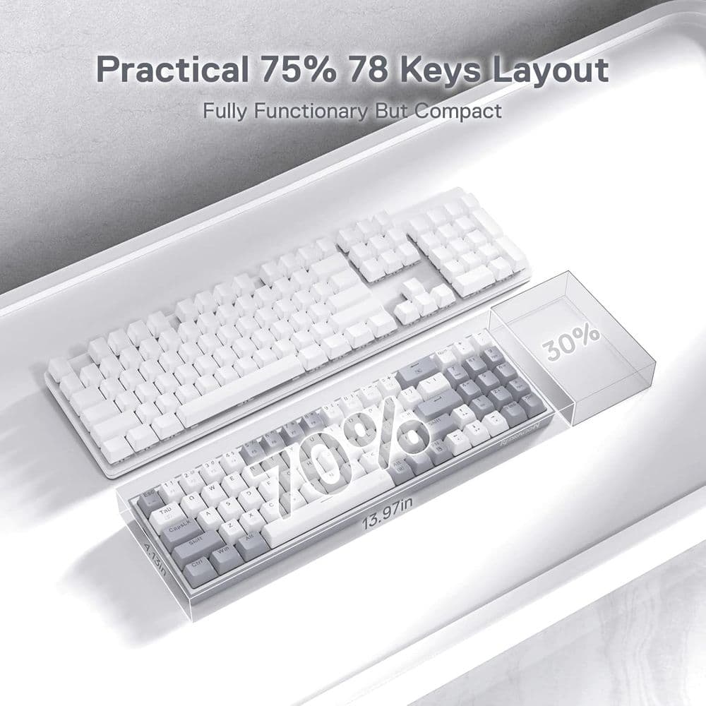 Redragon K628 Pollux 75% Wired RGB Gaming Keyboard - Image 2