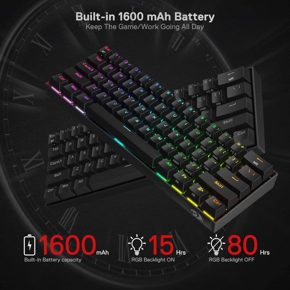 Redragon K530 Pro Draconic 60% Wireless RGB Mechanical Keyboard - Image 4