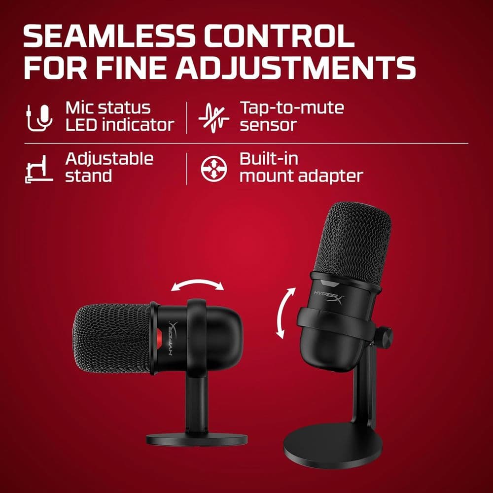HyperX SoloCast – USB Condenser Gaming Microphone - Image 5