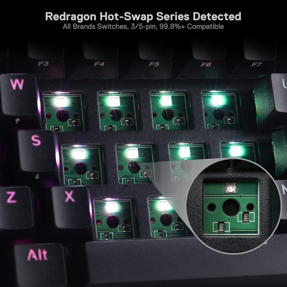 Redragon K530 Pro Draconic 60% Wireless RGB Mechanical Keyboard - Image 8