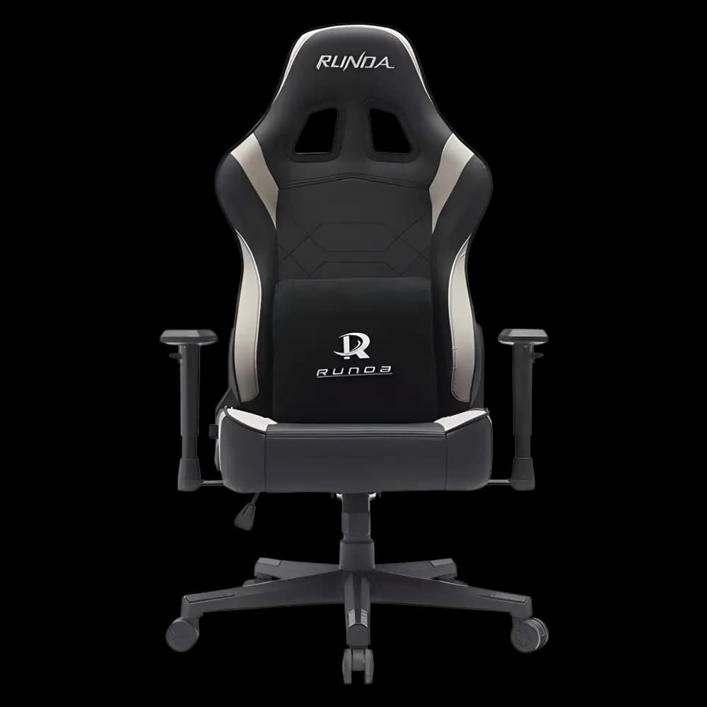 Runda Gaming Chair 1009 (Black / Silver) - Image 1