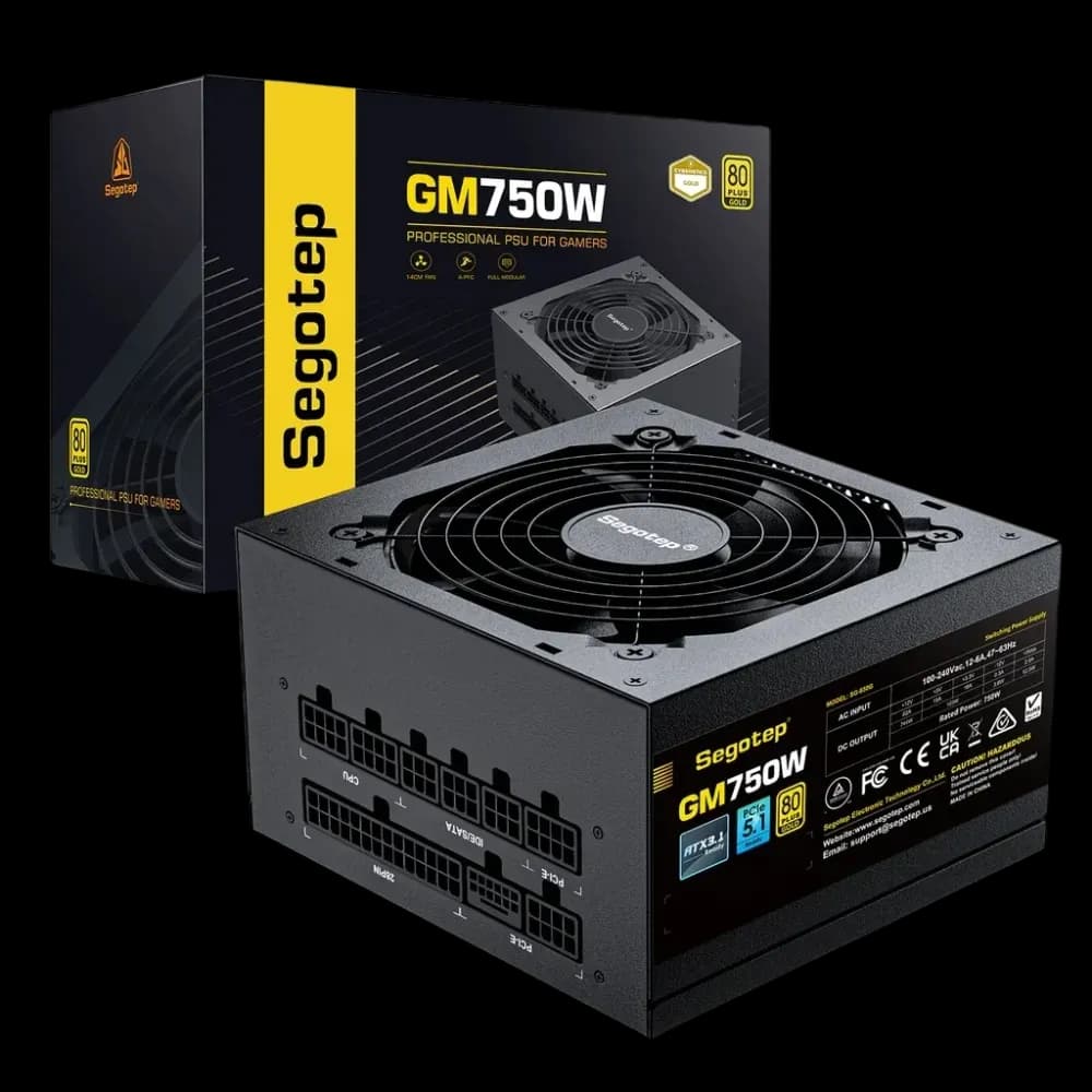 Segotep GM750 750W 80+ Gold Power Supply - Image 1