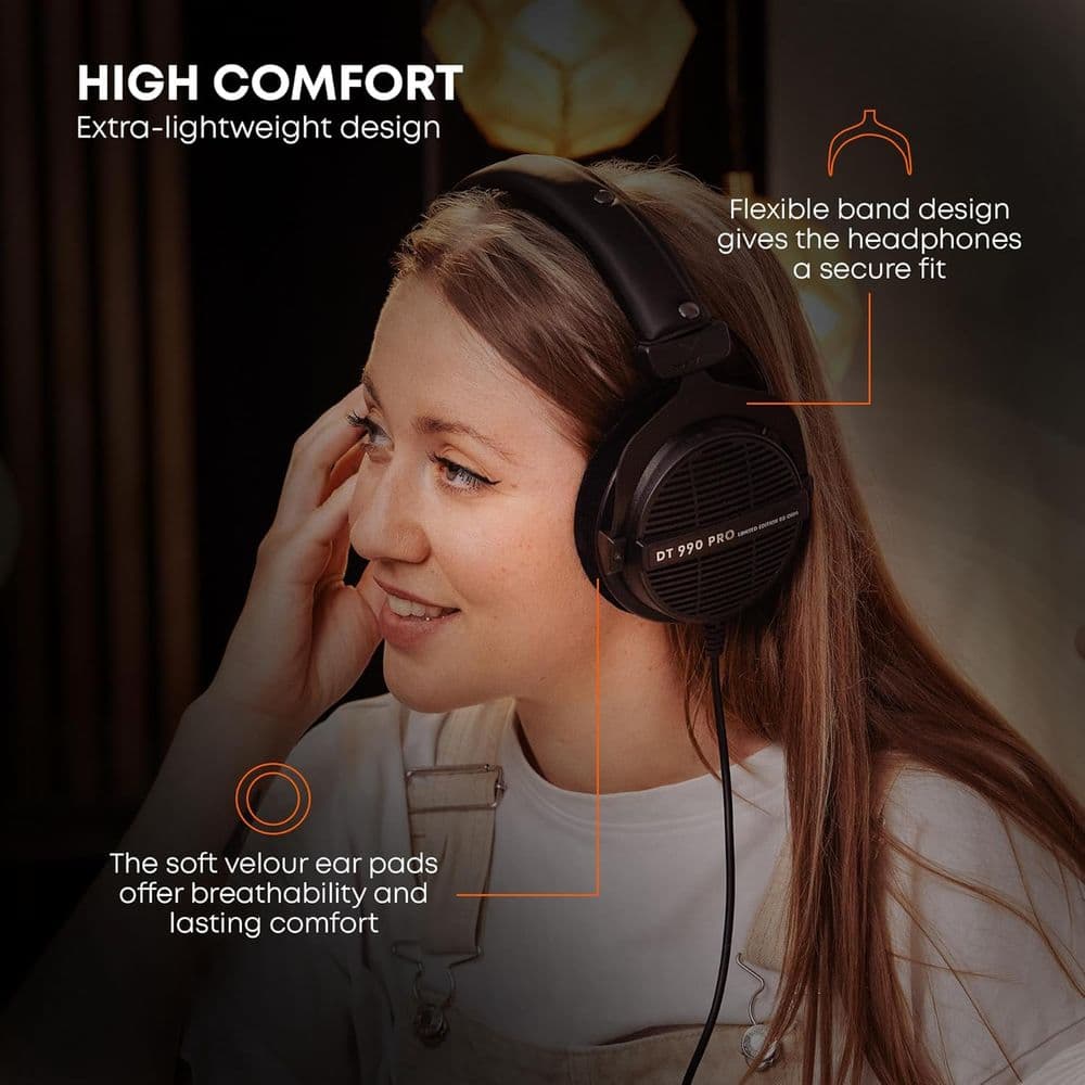 beyerdynamic DT 990 Pro 250 ohm Over-Ear Studio Headphones - Image 7