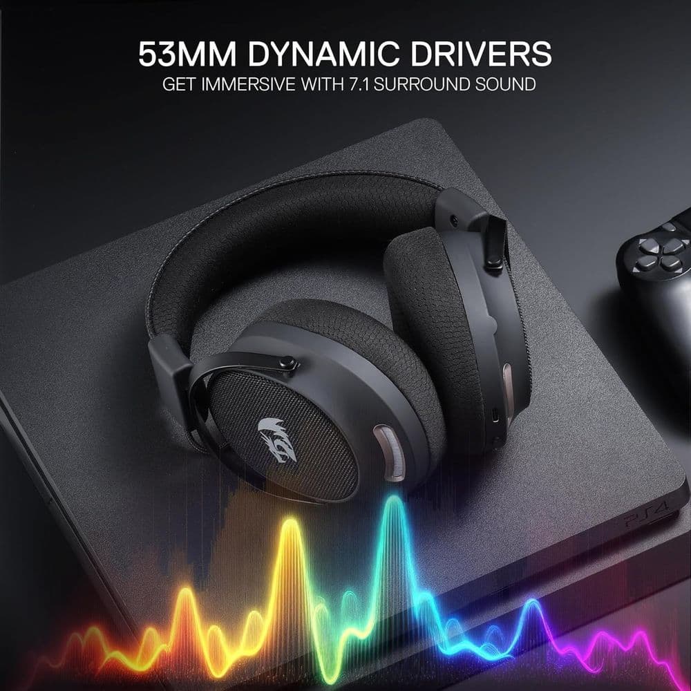 Redragon H858 3-Mode Wireless Gaming Headset - Image 5