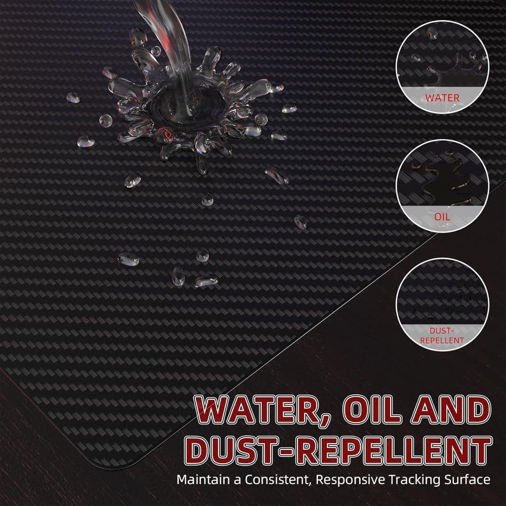 ATTACK SHARK CM04 XL 490*490mm eSport Carbon Fiber Gaming Mousepad - Eclipse Black - Image 9