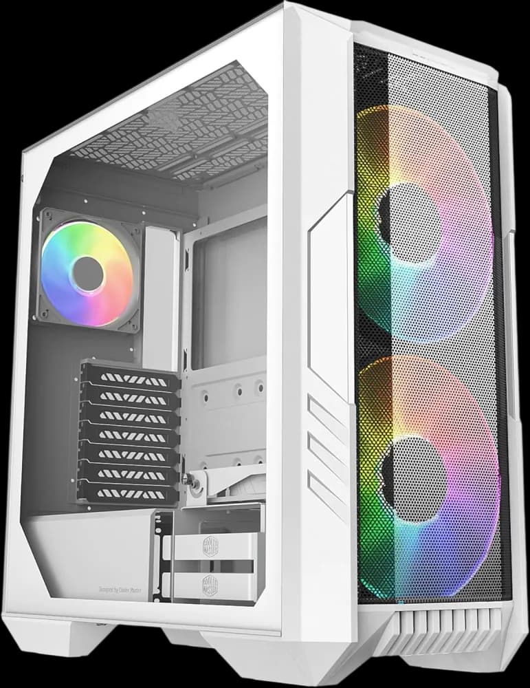 Case COOLER MASTER HAF 500 Mid Tower 3 Fan - White - Image 1