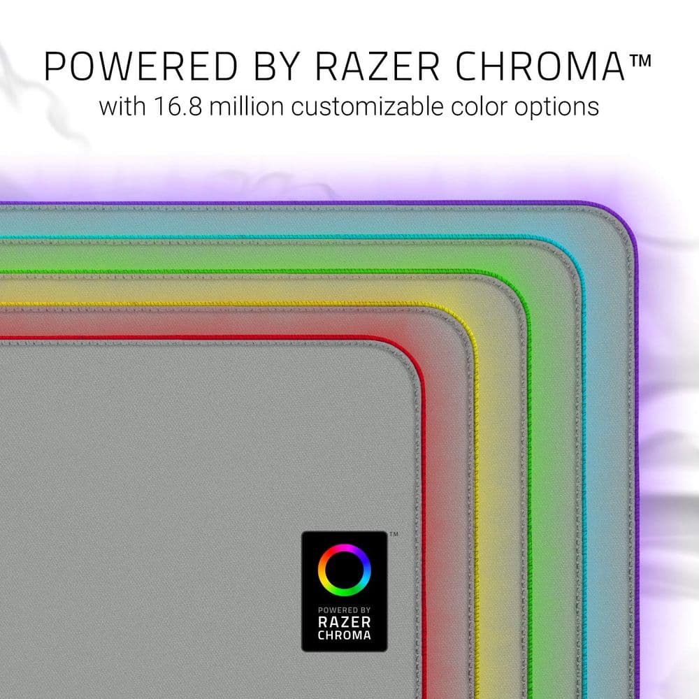 Razer Goliathus Extended Chroma - Soft Gaming Mouse Mat with Chroma - Mercury - FMRL Packaging - Image 4