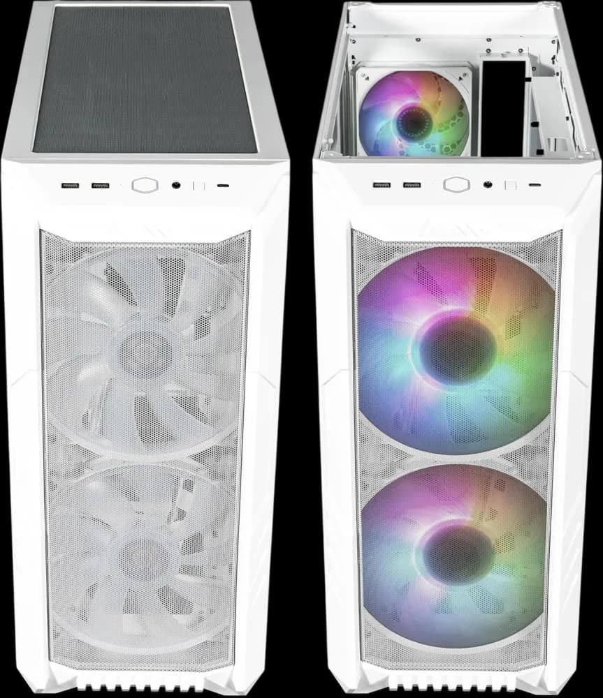Case COOLER MASTER HAF 500 Mid Tower 3 Fan - White - Image 2