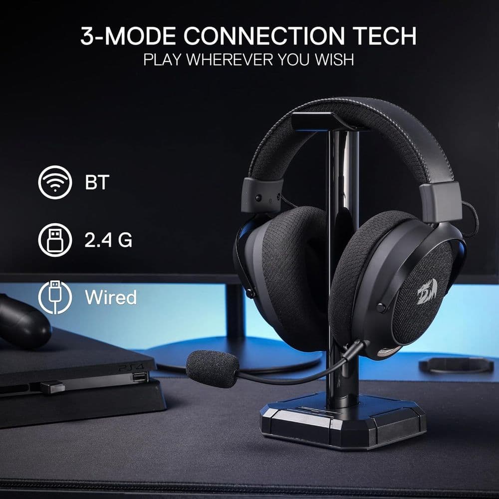 Redragon H858 3-Mode Wireless Gaming Headset - Image 2