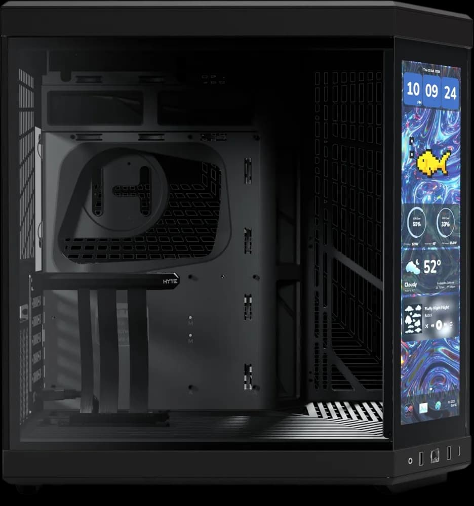 Case HYTE Y70 Touch Infinite ATX Dual Case (Black) - Image 2