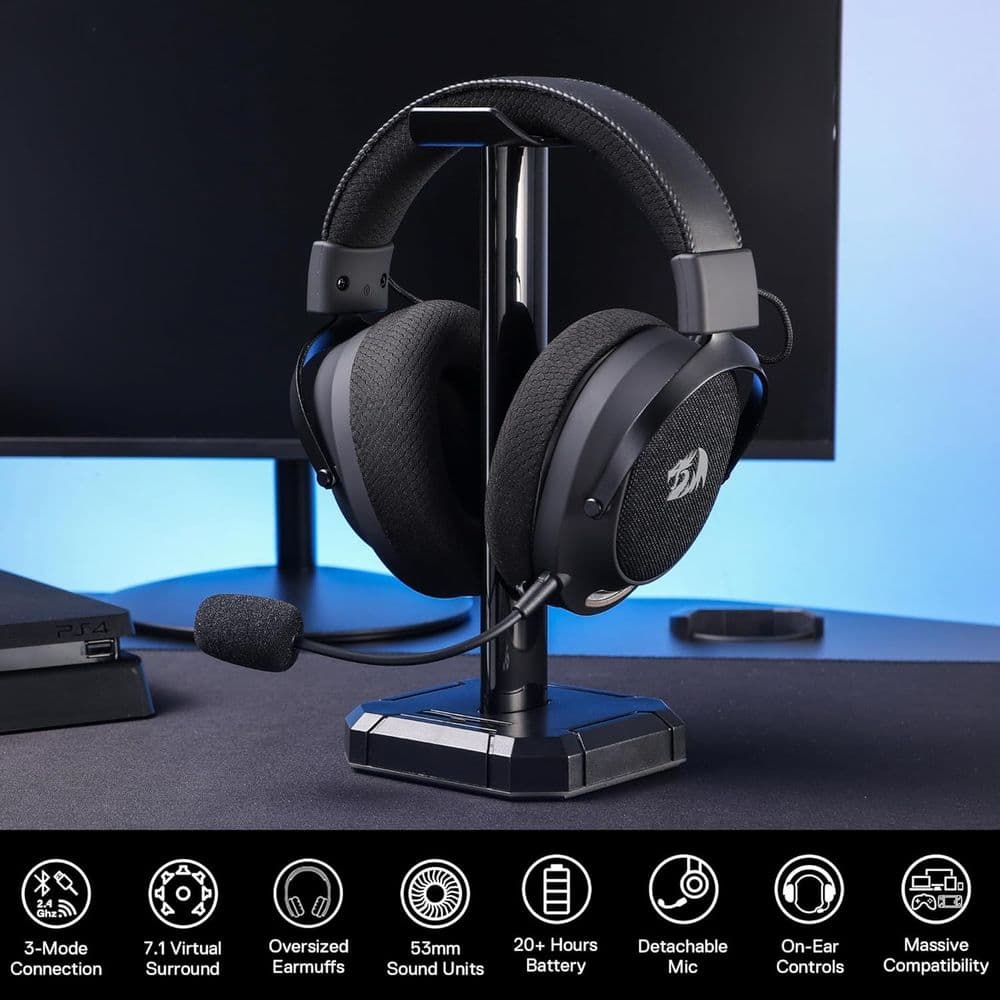 Redragon H858 3-Mode Wireless Gaming Headset - Image 7