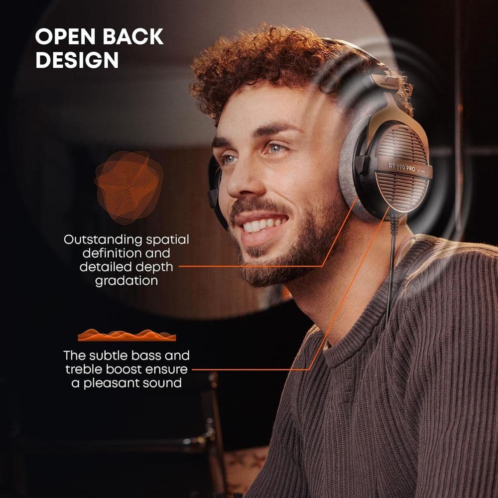 beyerdynamic DT 990 Pro 250 ohm Over-Ear Studio Headphones - Image 6