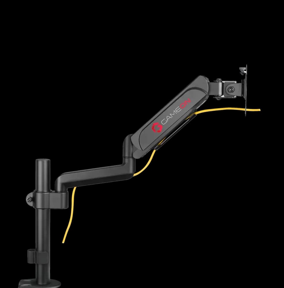GAMEON GO-3363 Pole-Mounted Spring-Assisted Single Monitor Arm For Gaming And Office Use, 17" - 32", Arm Up To 9 KG - Image 7