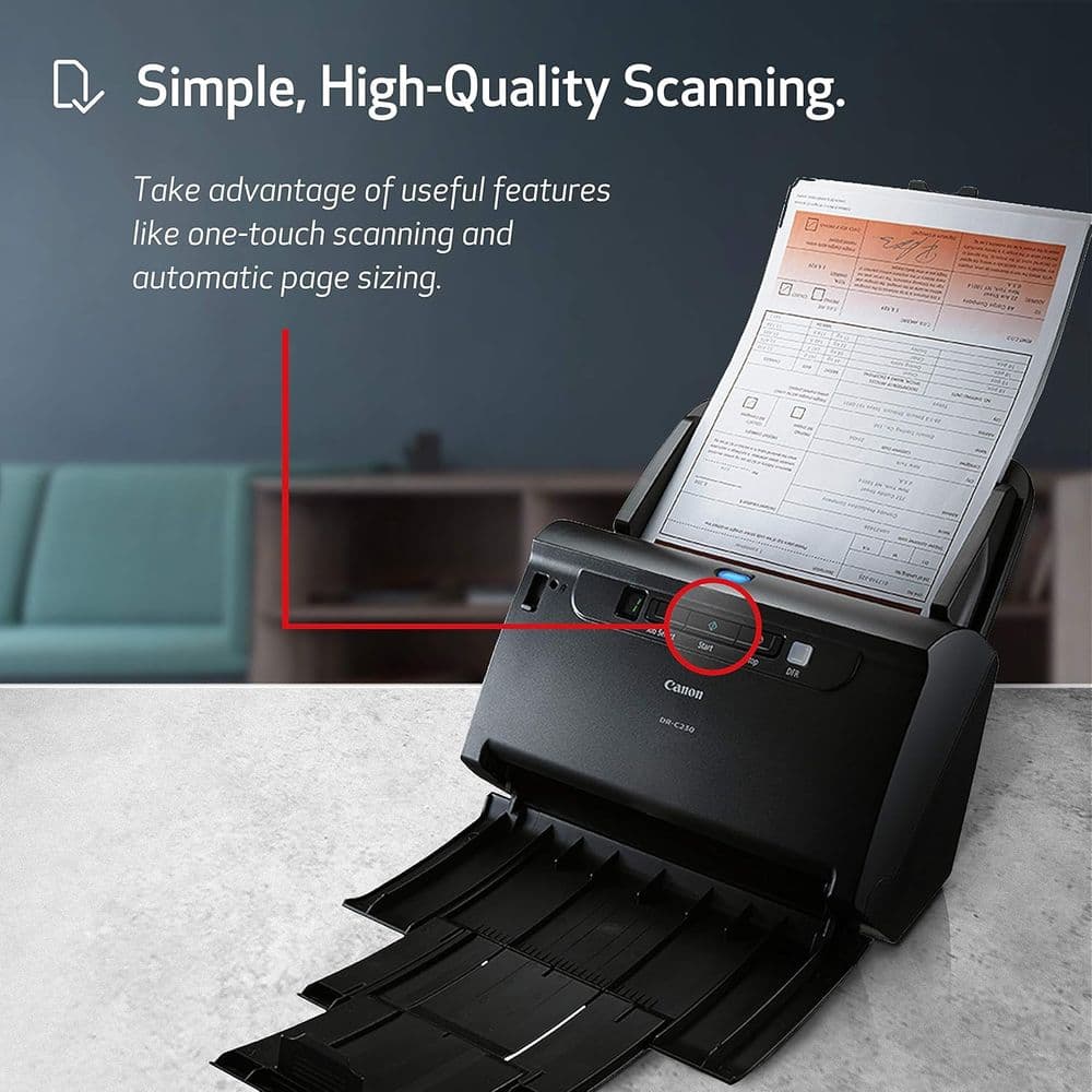 Canon imageFORMULA DR-C230 High-Speed Document Scanner - Image 4