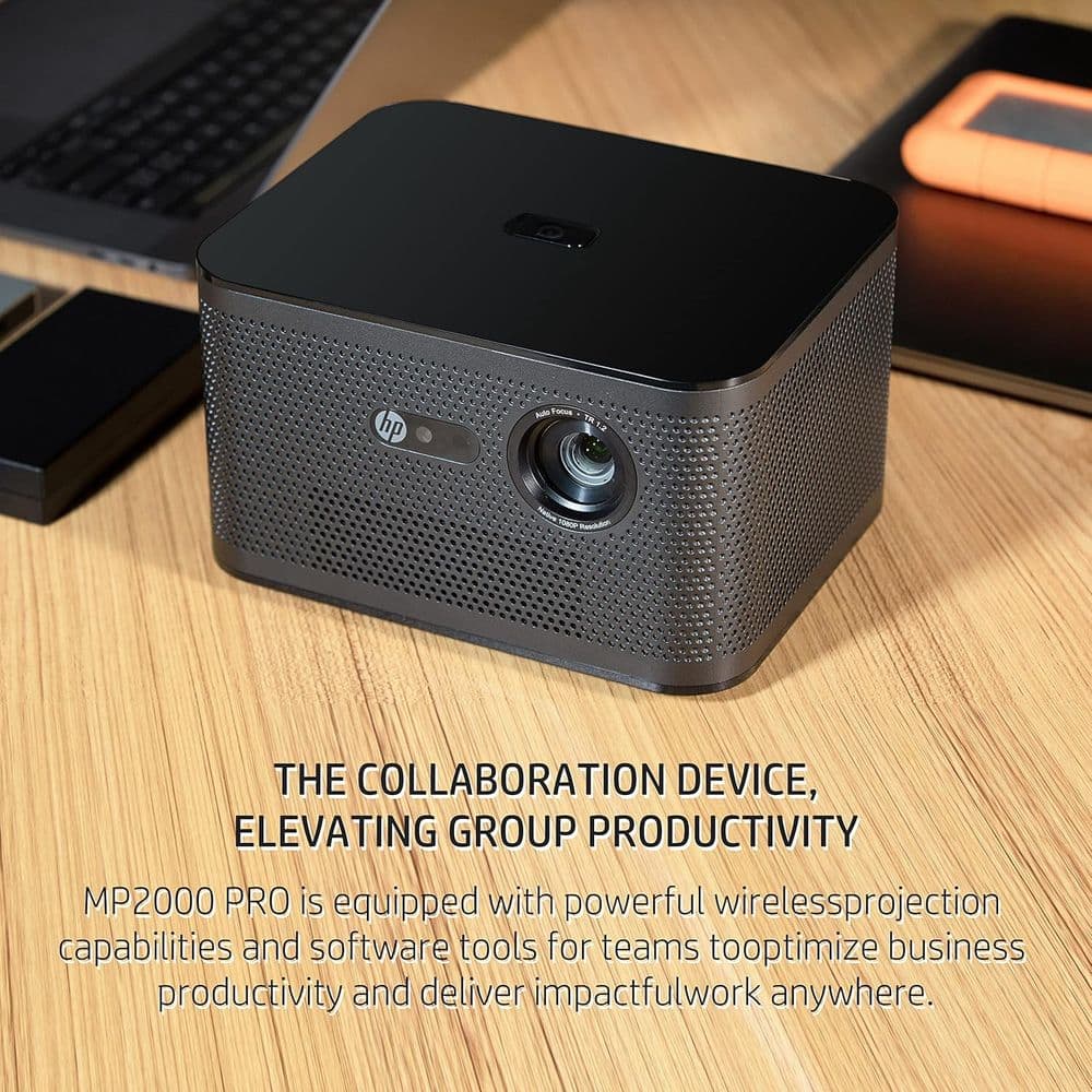 HP MP2000 PRO Full HD Smart Projector – 2,000 LED Lumens, Auto Focus, Wi-Fi/Bluetooth, HDMI ARC - Image 5