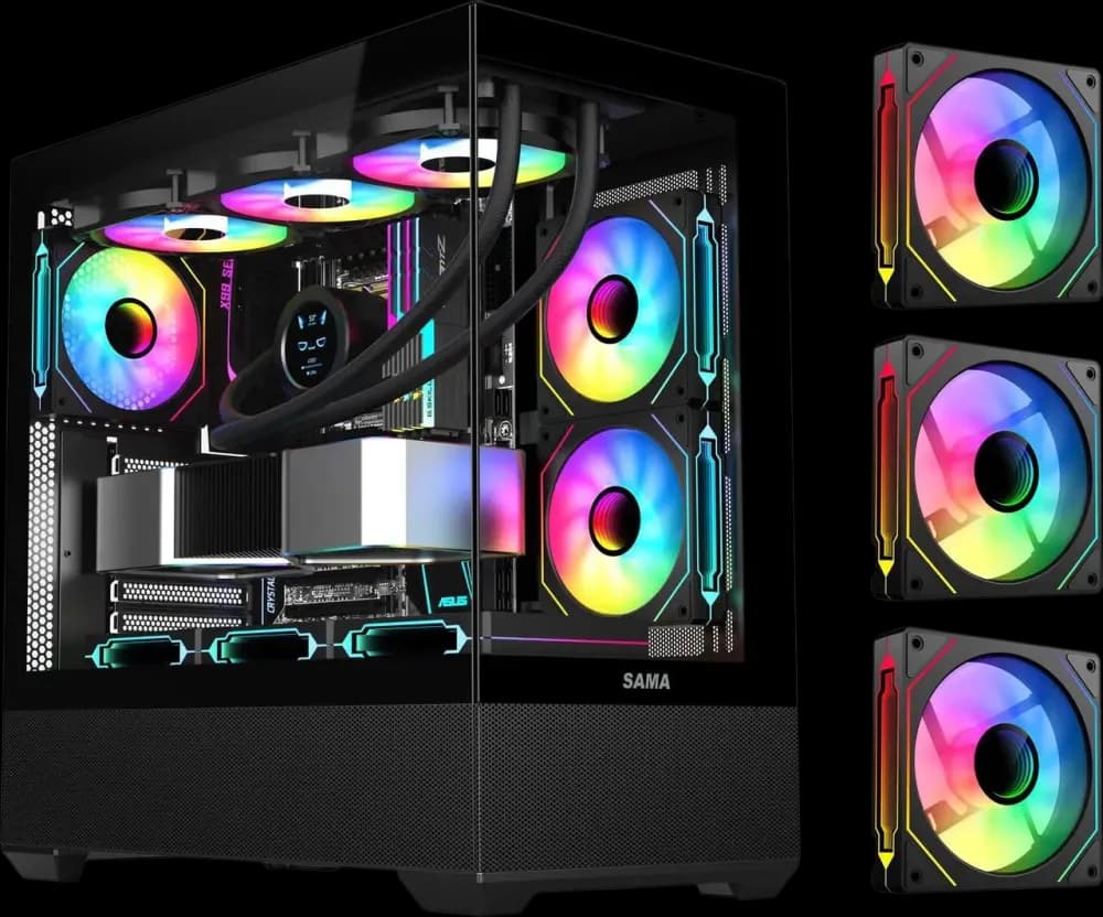 Case Sama SV02 Panoramic Mid-Tower Case - Image 1