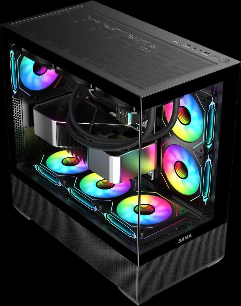 Case Sama SV02 Panoramic Mid-Tower Case - Image 2