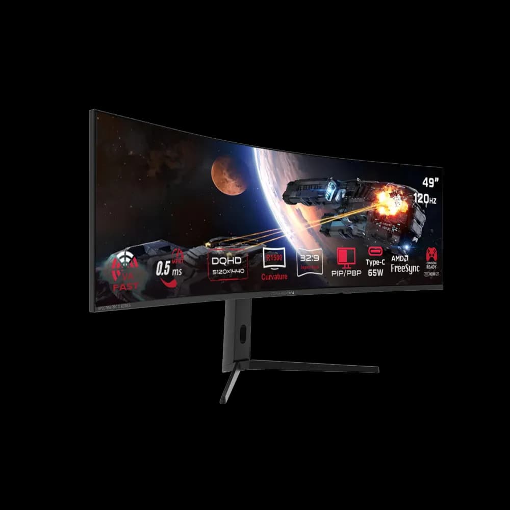 GAMEON 49In 5K DQHD 120Hz Fast VA Curved GOC49DQHD120 - Image 2