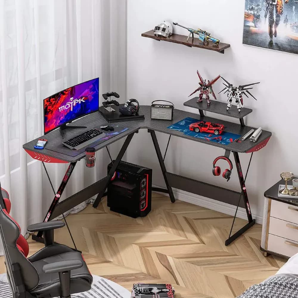 GAMEON L-Shaped Slayer I Series Gaming Desk - Image 3