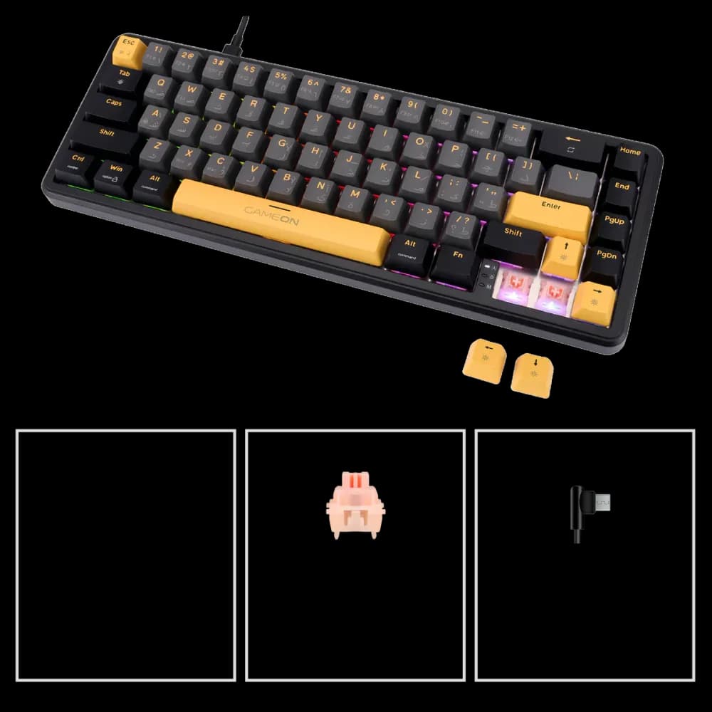 GAMEON VOLT Series GOMGK68-RS 60% RGB Magnetic Mechanical Wired Gaming Keyboard - Image 7