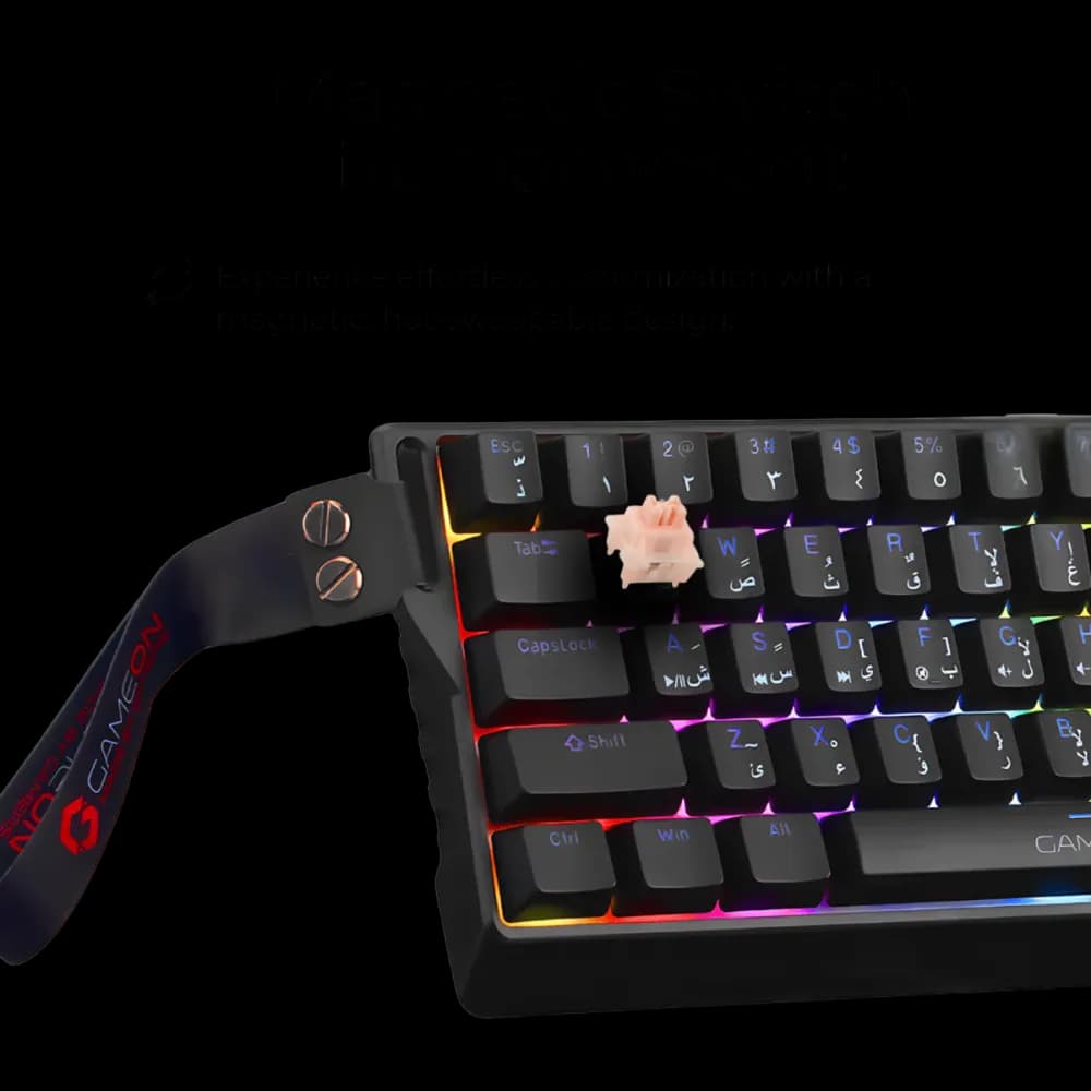 GAMEON MAGPRO Series GOMG1K8-RS 60% RGB Magnetic Mechanical Wired Gaming Keyboard - Image 5